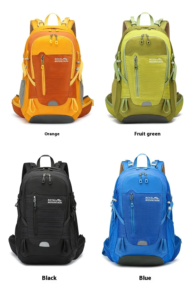 Nylon Wasserdichter Rucksack Casual Outdoor 35L Große Kapazität Reiserucksäcke Wandern Camping Bergsteigen Tasche Jugend Sporttaschen – Detail 20