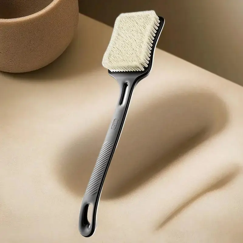 Alat Penggosok Sikat Mandi Gagang Panjang Bulu Lembut Wa Bru Untuk Pria Digunakan Di Rumah Untuk Wanita, Pria, Lansia