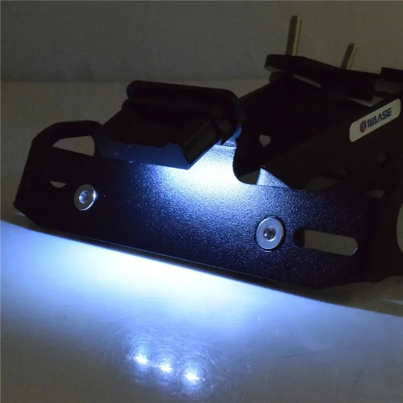 Waase For Yamaha MT-09 MT09 SP V3 2021 2022 2023 Rear Registration Bracket License Plate Holder Frame Tail Tidy with LED Light