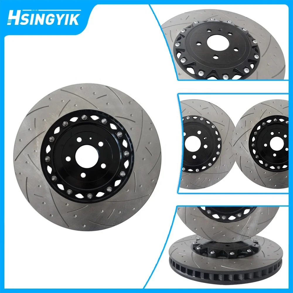 High Performance Drilled Slotted Customized Ventilation Brake Disc for Audi