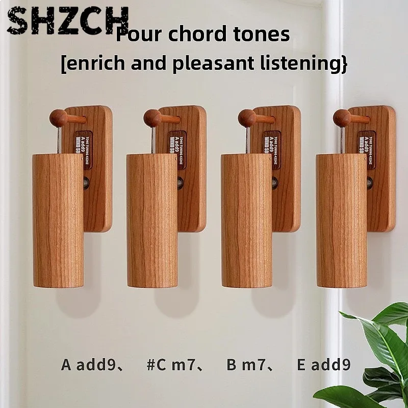 Japanese Chord Doorbell Solid Wood Door Chime Music Gift for Home Entrance