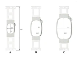 395MM Zestaw prostokątny do haftu sukcesy Ramka Obręcze do haftu Plastikowe obręcze do haftu krzyżykowego Części do maszyn do szycia Akcesoria