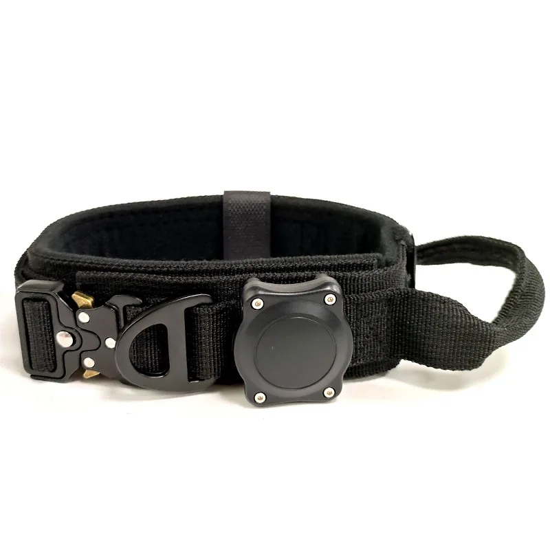 Tactical Apple AirTag Dog Collar, Durable Nylon Tracking Collar for Medium & Large Dogs view 5
