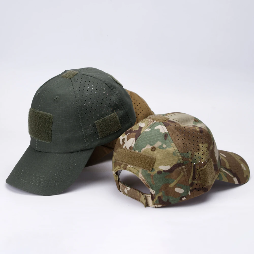 1/2 stücke Neue Männer Camouflage Baseball Kappe Atmungsaktive Sonnencreme Hut Outdoor Sport Jagd Wandern Camping Strand Angeln Sonnenhut – Detail 1