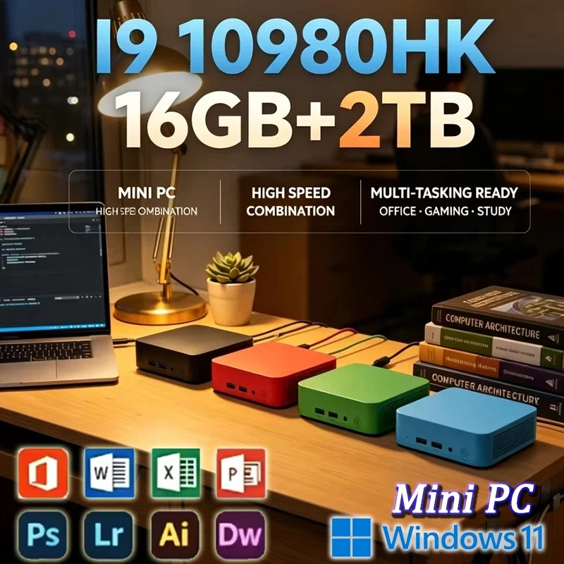 Intel i9 10980HK Mini PC Dual - Retro Gaming Mini Pc ulasan dan harga