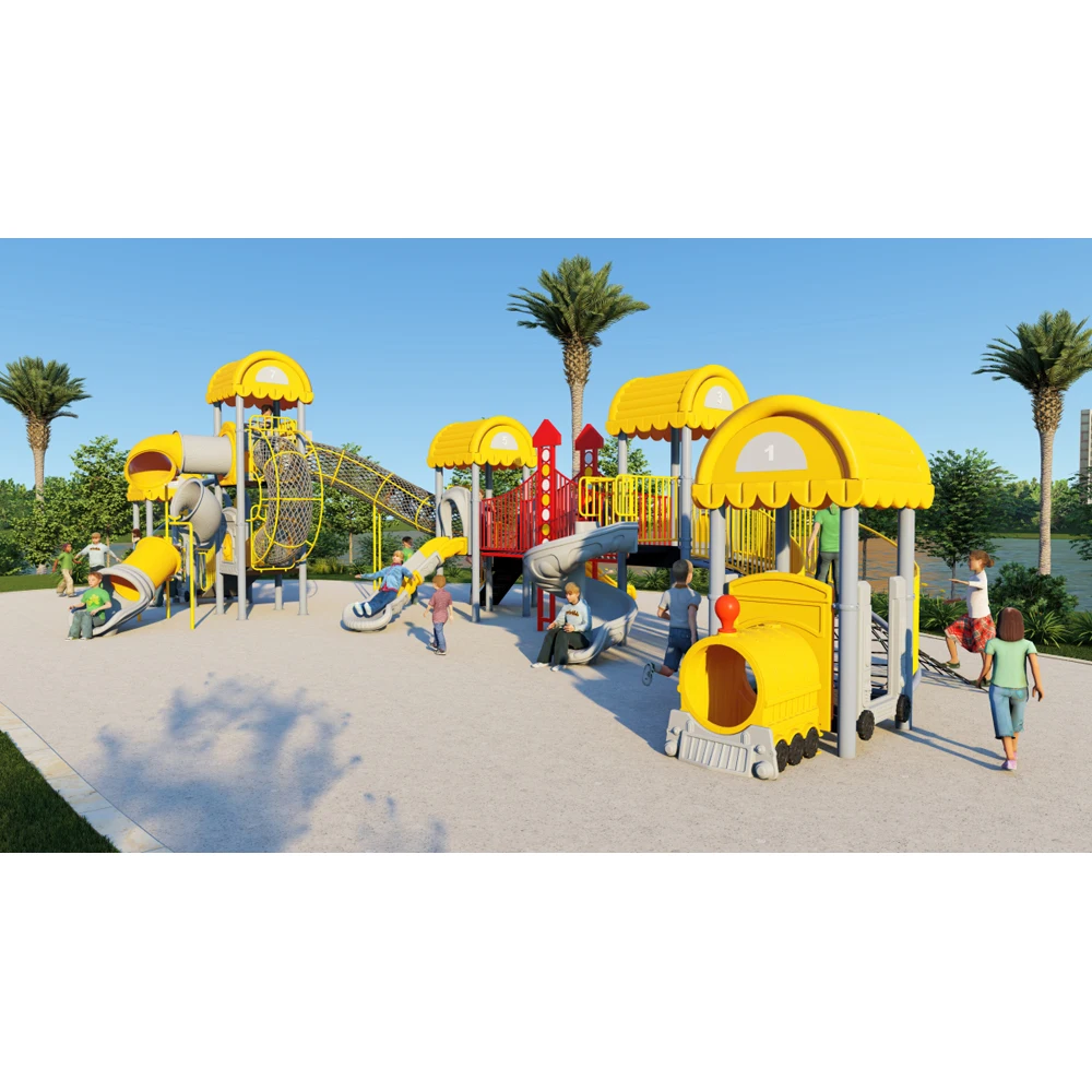 Scivoli per bambini attrezzature per parchi giochi in plastica all'aperto piccolo parco giochi all'aperto per bambini set da gioco nave