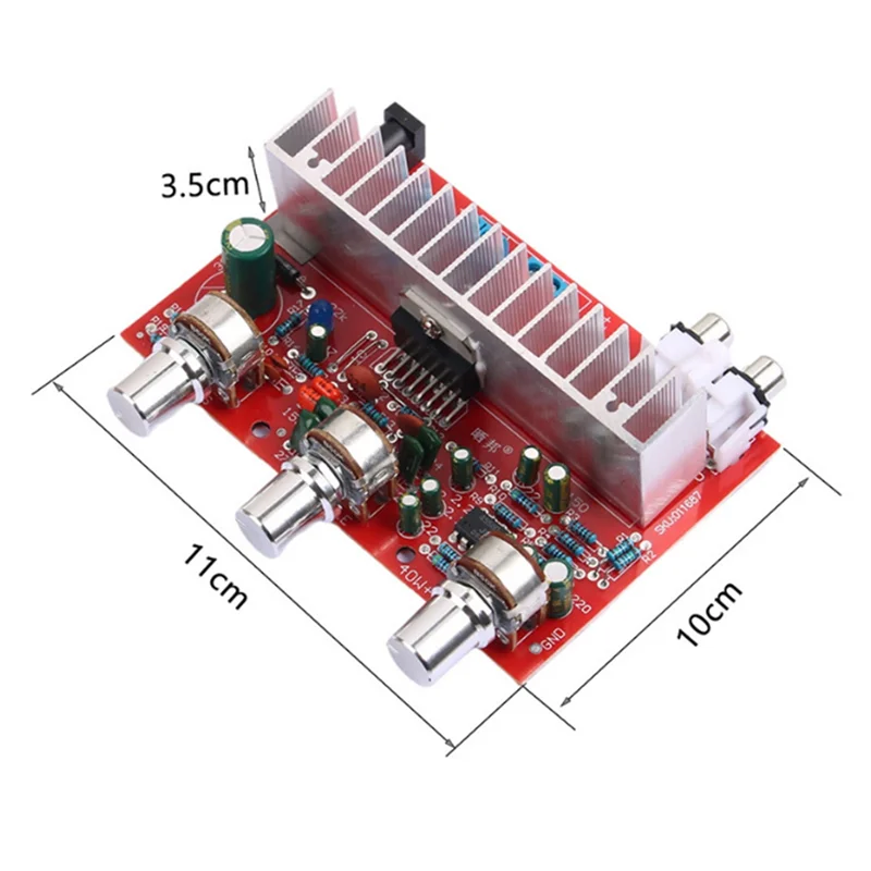 B04C-TDA7377 Regolazione multi-banda 40W + 40W Scheda amplificatore di potenza stereo per auto DC 12-15V 2.0 Scheda amplificatore di potenza a doppio canale