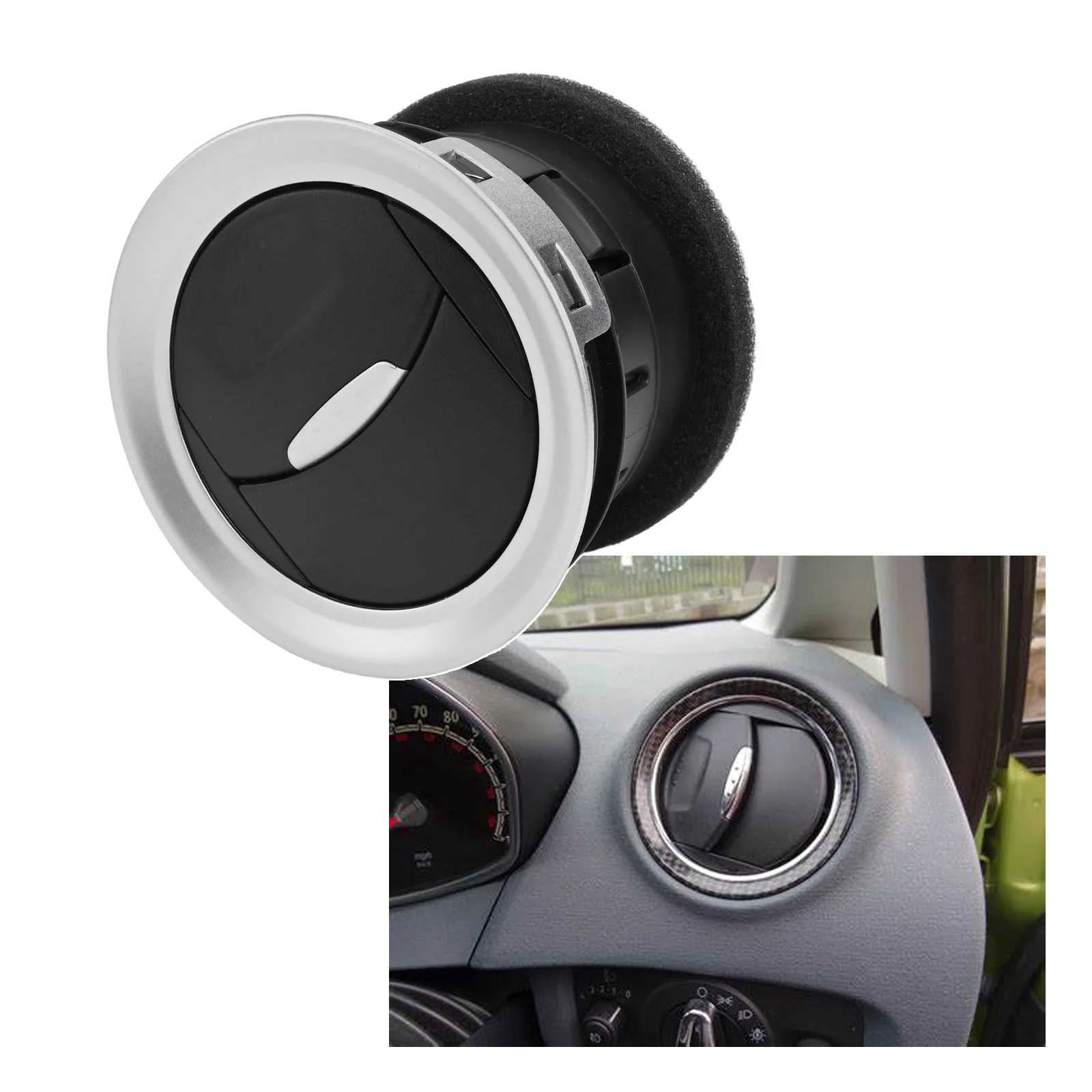 Dashboard Air Vent Trim Accessory Vehicle Interior Accessory Black Middle With Electroplating 2017 Air Vent Grill