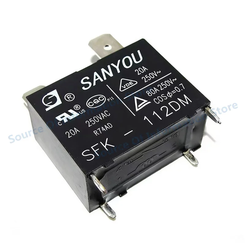 Oryginalny nowy SANYOU SFK-112DM 12VDC DIP-4 przekaźnik klimatyzacji 4-pinowy prąd 20A 250VAC wymienny HF102F-12V G4A-1A-E-12VDC — zdjęcie produktu 5