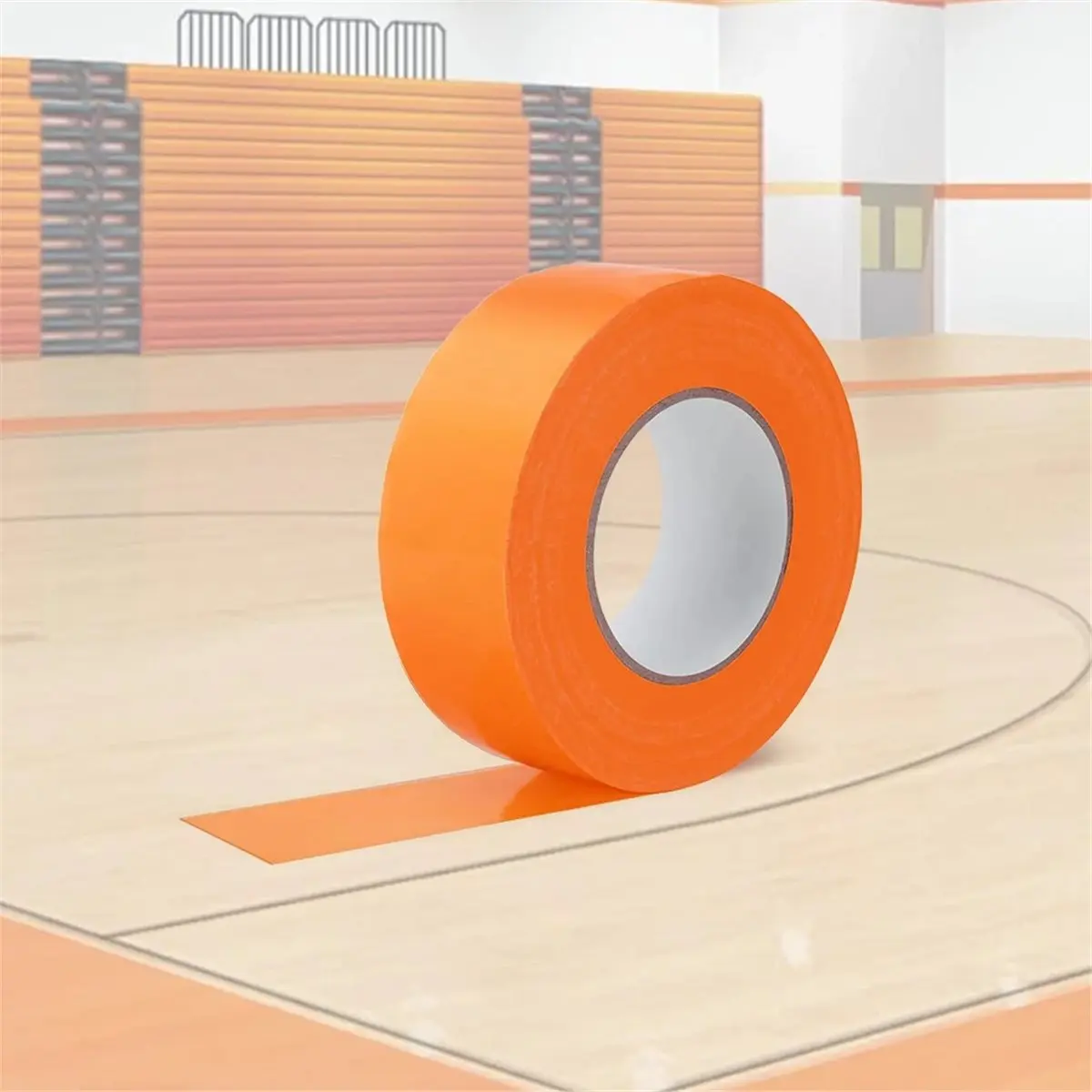 Fita para quadra de pickleball, 20m, cortada livremente, fita para marcação de quadra de pickleball, basquete, tênis, fita para área externa