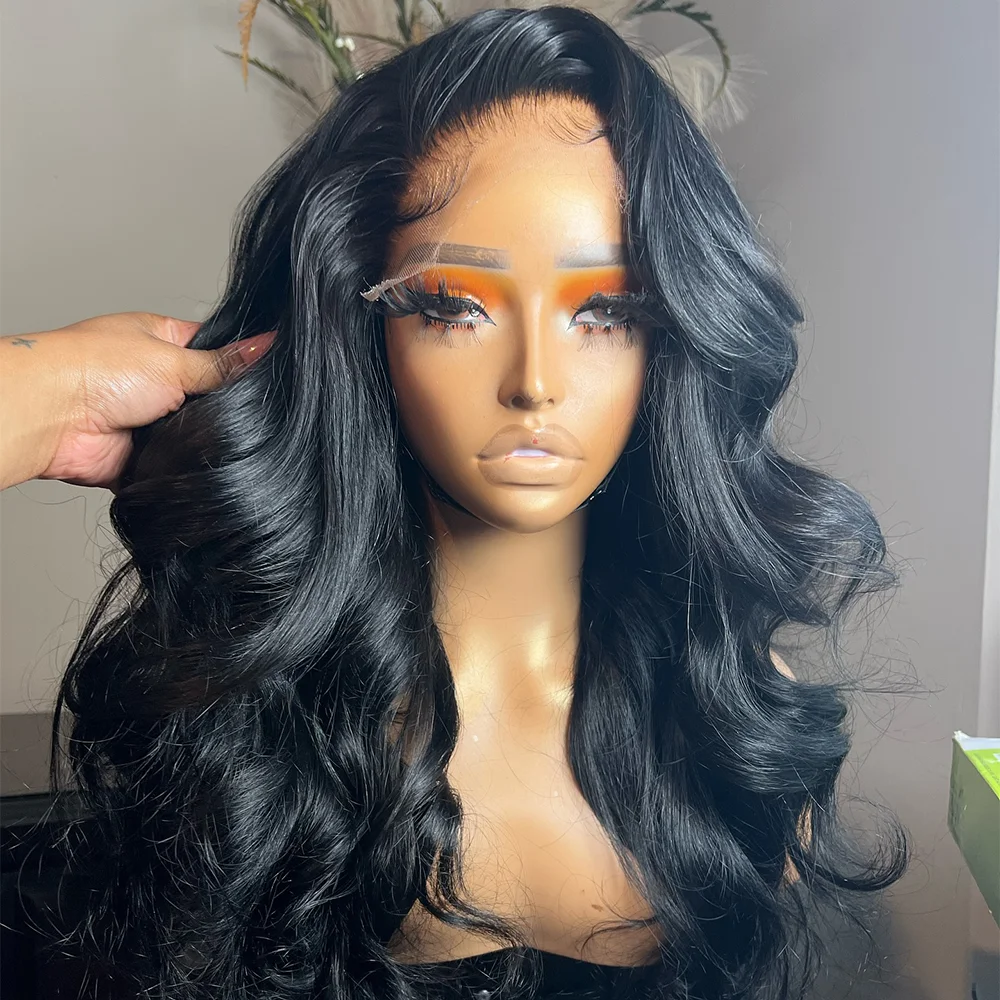 40 Inch Long Body Wave 13x6 HD Transparent Lace Frontal Wigs Brazilian Human Hair 250 Density Pre Plucked With Baby Hair Wigs 13x4 Hd Lace Front Human Hair Wig 5x5 Glueless Wig For Women