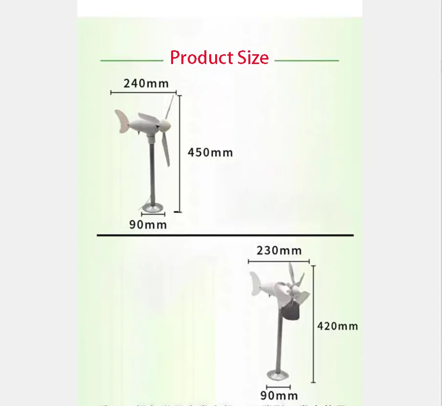 DIY Miniature Wind Turbine Model Three-phase Permanent Magnet Brushless Power Generation Science And Education Experiment Windmi