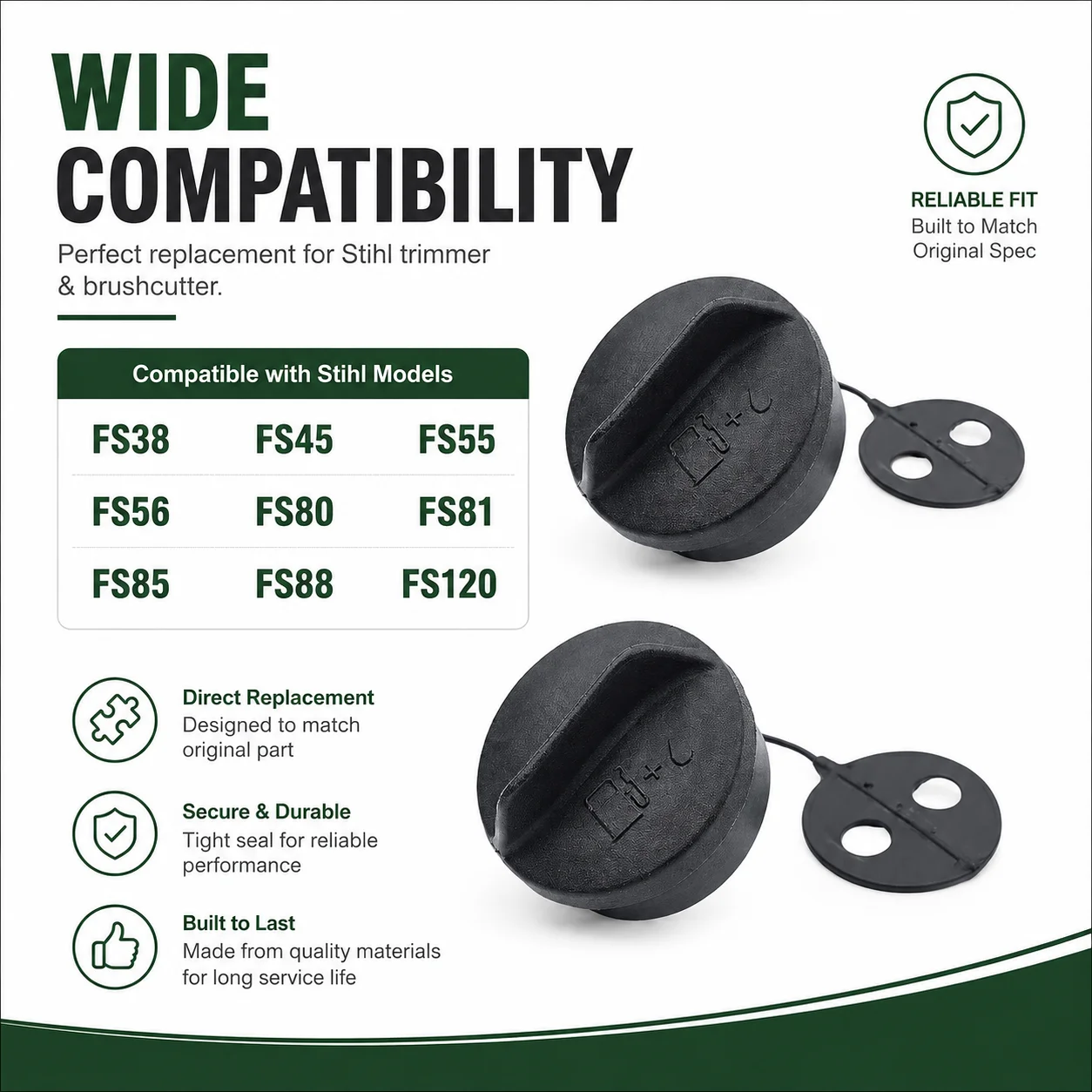 Fuel Tank Cap Kit with Spark Plug Fuel Filter For Stihl FS38 FS45 FS55 FS56 FS80 FS81 FS85 FS88 FS120 OEM 14128 350 0504