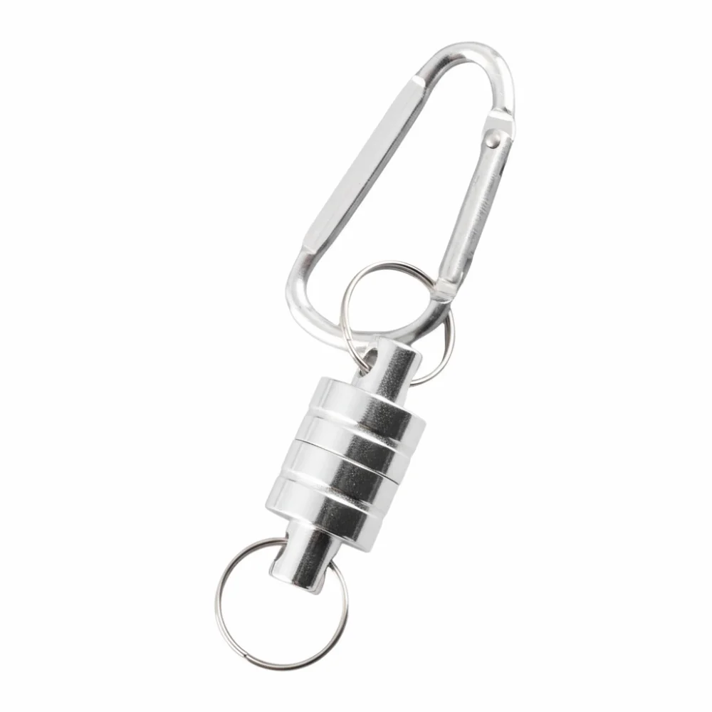 

Portable Aluminum Alloy Net Release Clip Quick Release Multi-purpose Fishing Clip Strong Magnetic Carabiner Clip Carp Fishing