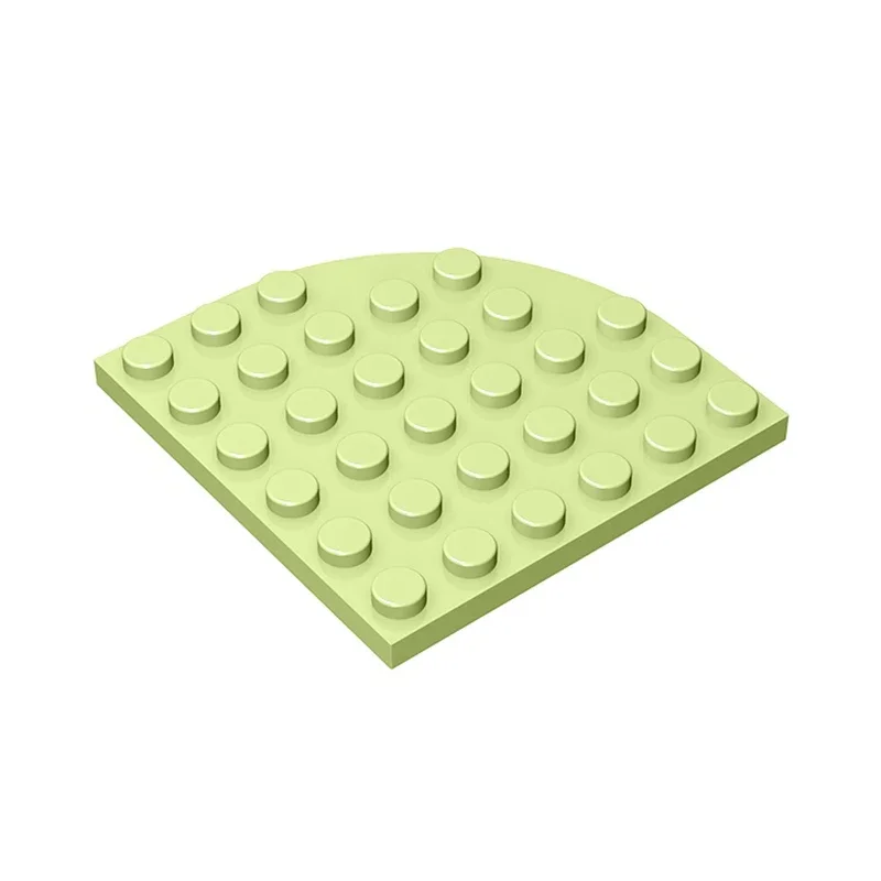 Gobricks 1 stks MOC Plaat Ronde Hoek 6x6 Bricks Compatibel Met 6003 Model Bouwstenen Onderdelen Kids DIY Assembleert Speelgoed Gift