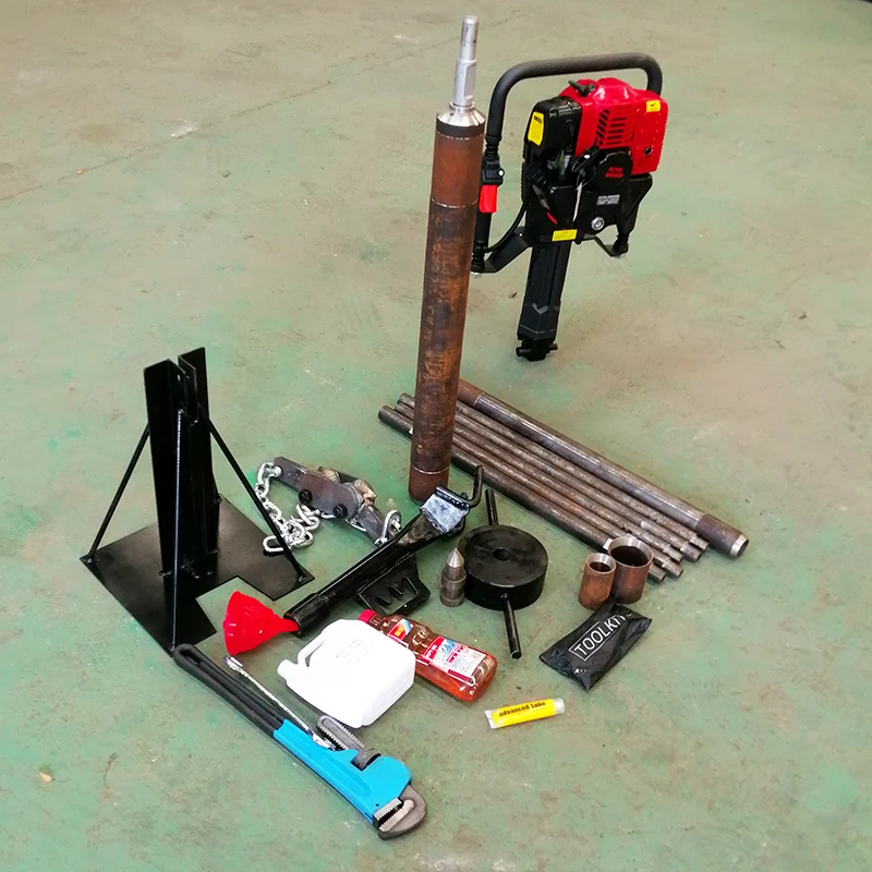 Customized mini portable handheld core sampling rig 10m 15m 20m 25m core sampling rig