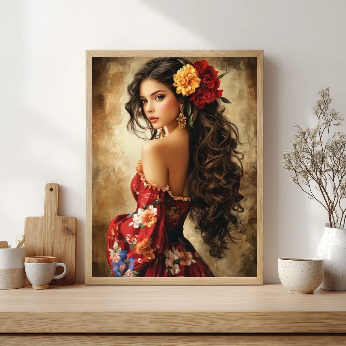 1 Stück 30x40 cm/11,8x15,7 Zoll, 11CT/14CT Kreuzstich-Set, DIY Valentinstagsgeschenk, Stickerei-Set für Festivals, Porträts – Detail 3