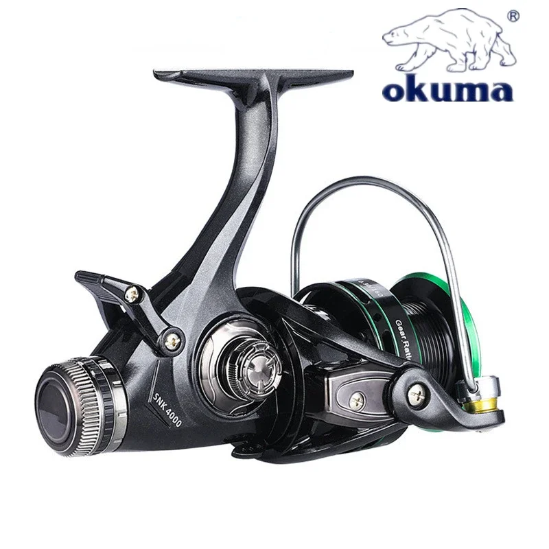 Imagem -02 - Okuma-carretel de Pesca de Freio Duplo 20max Relação de Velocidade de Arrasto 5.2:1 14 Mais 1bb Todo o Copo de Fio de Metal Roda de Giro 30006000