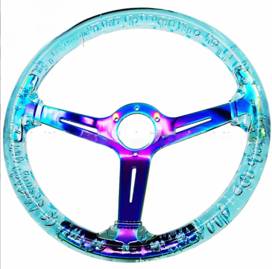 

Customization Direct Factory Sale 14 Inch Premium Acrylic Racing Car Steering Wheel New Condition Auto Part Car Accessory