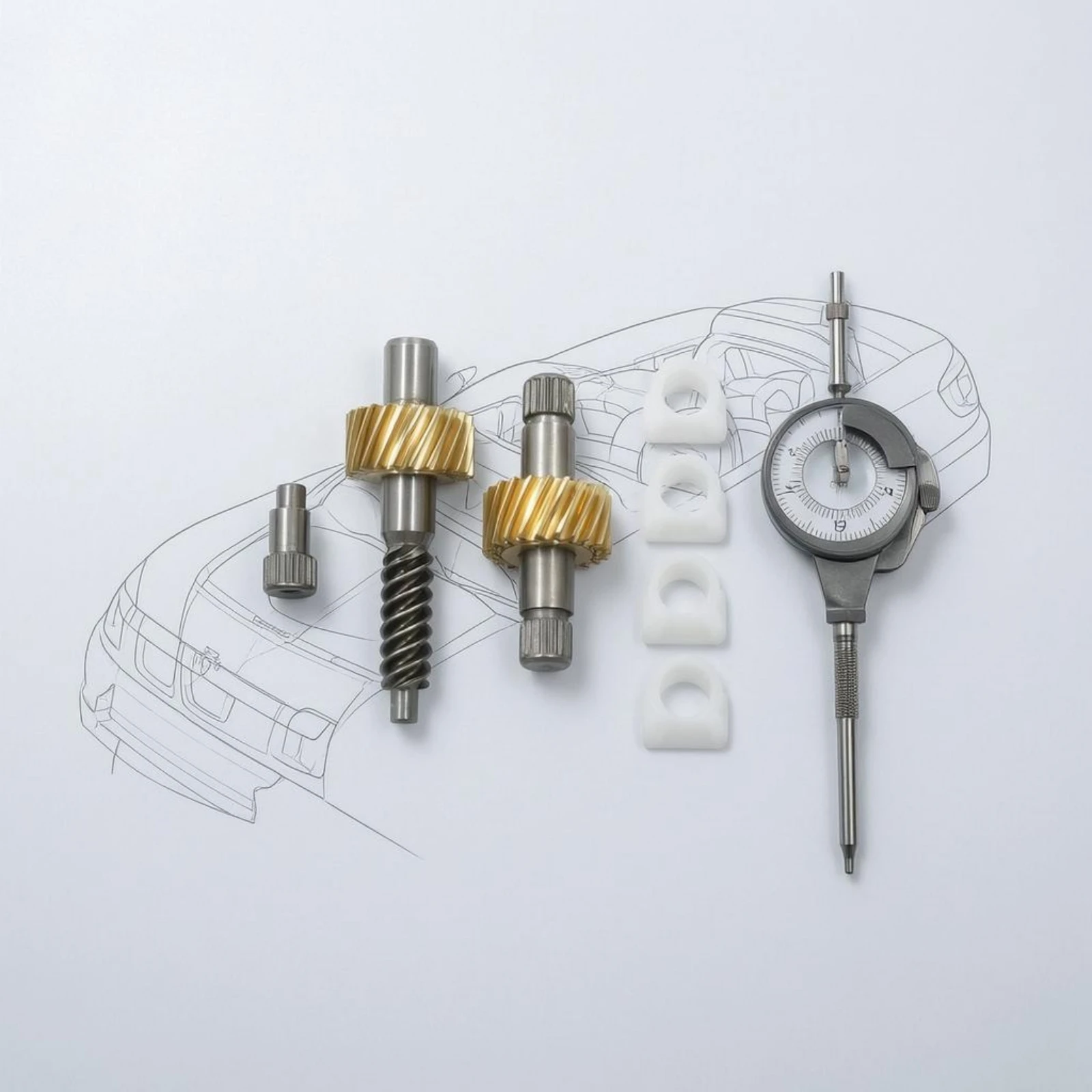 

Automotive Soft Top Latch Gear Kit Plastic Spacers Convertible Top Latch Motor Gear Kit Auto Part Wear Resistant High Hardness