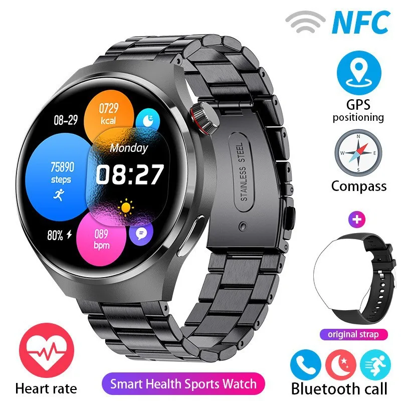 -Border Hot SportsGT4PROround Screen Watch Calling Waterproof Watch Voice Assistant