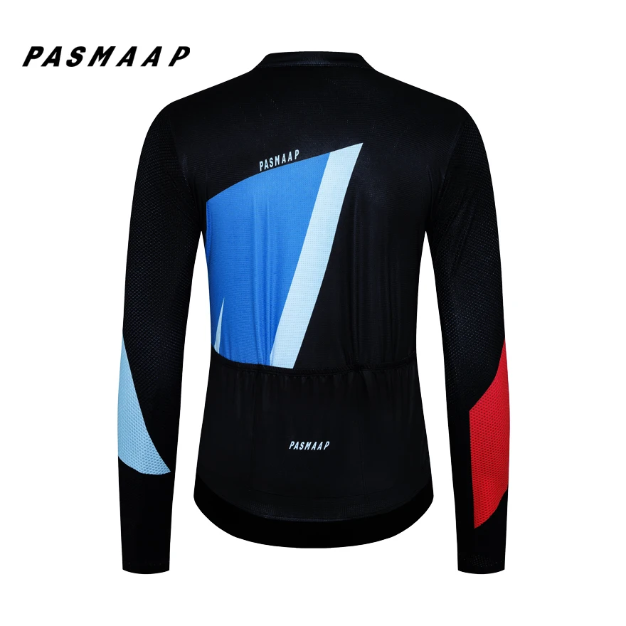 PASMAAP-Cycling Jersey for Men, Long Sleeve, Pro Team, MTB, Road Bike Clothing, Breathable Bicycle Shirts, 2025