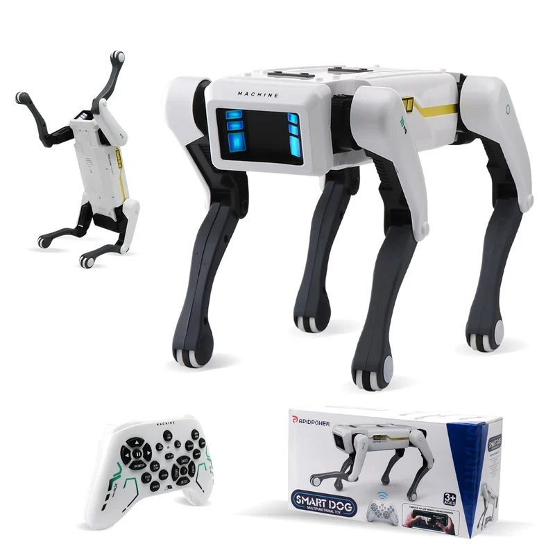 

New 2026 Intelligent AI RC Robot Dog Voice Dialogue APP Remote Control Programming Singing Dancing Machine Dog Kids Toys