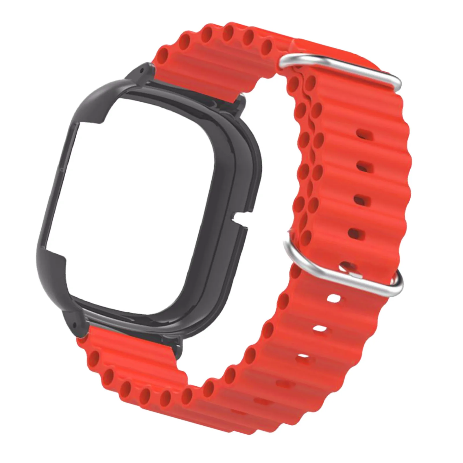 حزام ساعة رياضي من السيليكون مع حافظة بديلة لهاتف Honor 4 قابل للتعديل ومضاد للسقوط وناعم 2 في 1 حزام ساعة يد رياضية