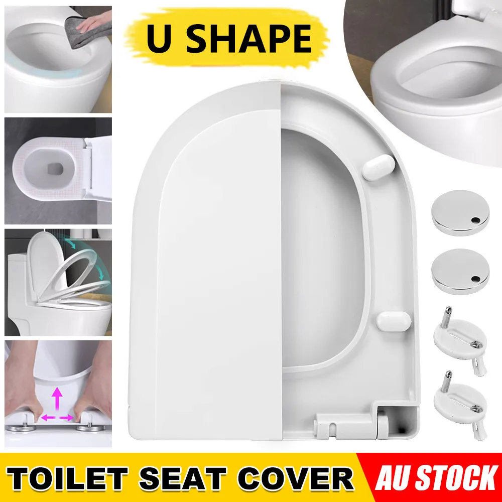 Heavy Duty Toilet Seat Quick Release Soft Close Release Top Fixing Hinge U Shape