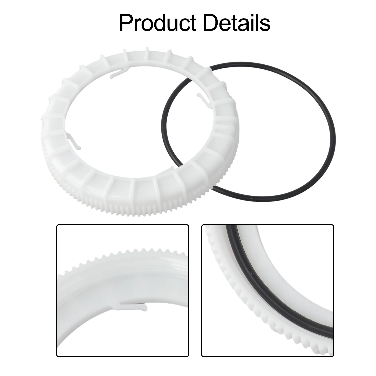 Fuel System Maintenance Lock Ring Retainer Fuel System Parts White Long-lasting Performance O-ring And Locking Ring