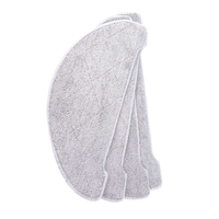 B06B-4PCS Replacement Mop Cloths Cleaning Pads For Ultenic T10 Honiture Q6 Pro Robot Vacuum Cleaner, Microfiber Mopping Pads