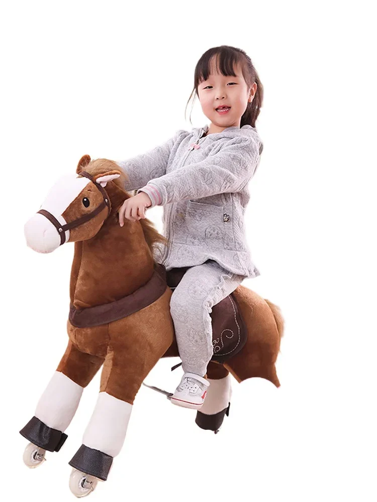 Toy horses that can be ridden, children's Zhuge horses, adult vaulting horses, mechanical mounts, and babies can ride gifts