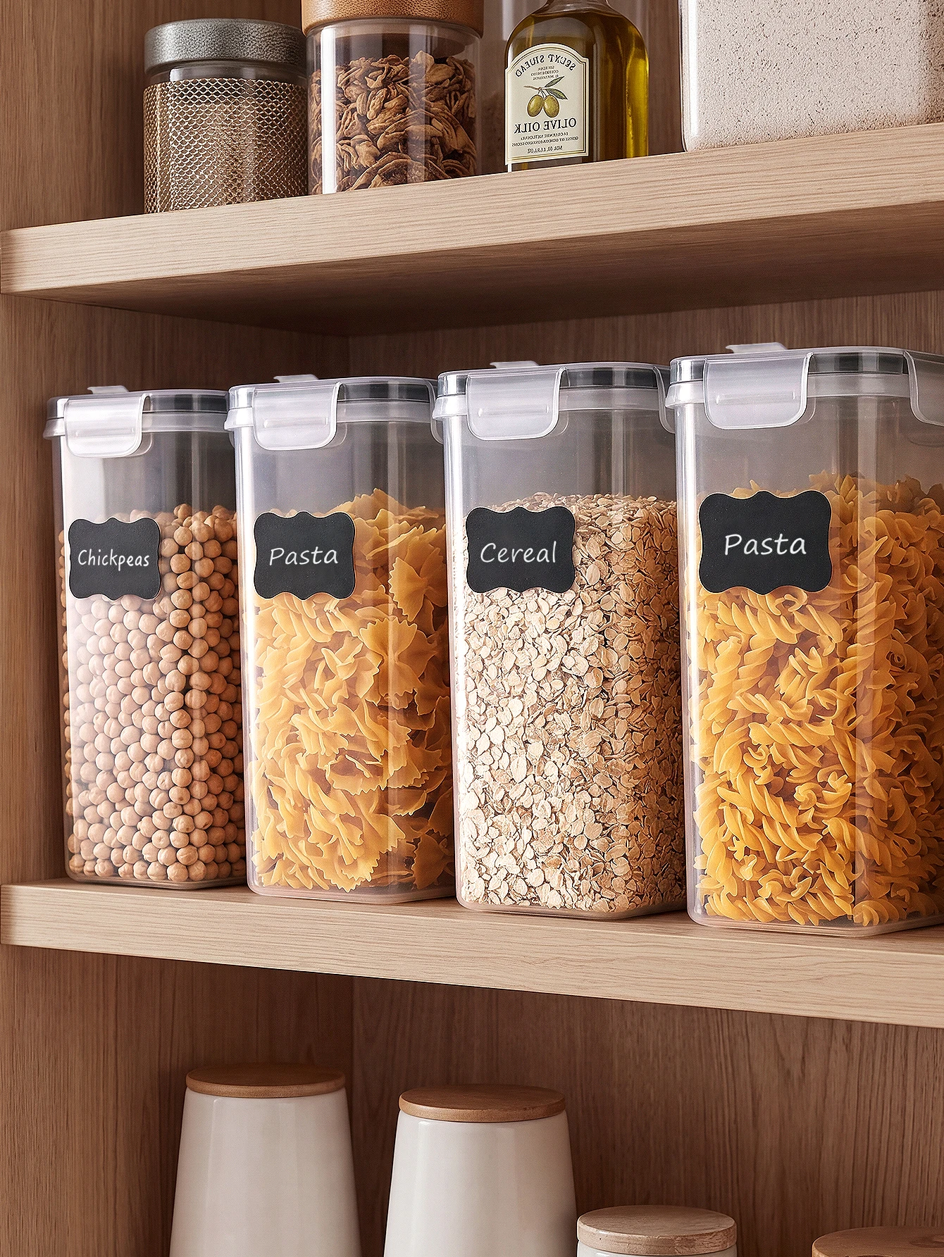 Airtight Grain Storage Container Set of Four