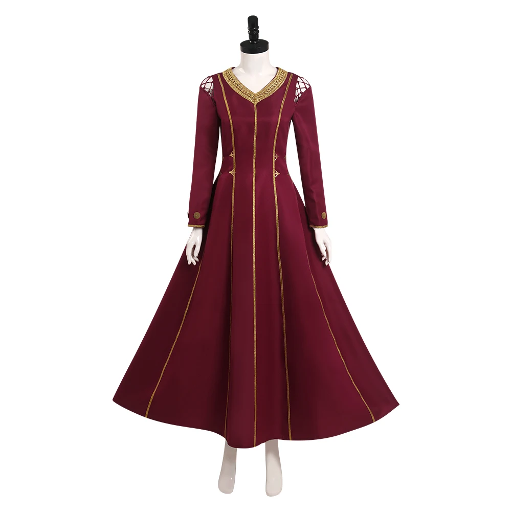 Rhaenyra Cosplay Crown Dress Women Rhaenys Halloween Princess Costume Cloak TV Dragon Fantasy Alicent Outfit Carnival Party Suit - Image 6