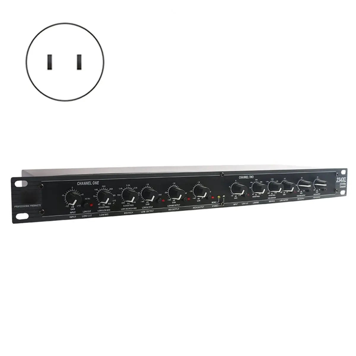 A86G NEW Professional Audio Peripheral Equipment Stereo 2/3 Channels 234XL Mono 4 Channels Electronic Frequency Divider US Plug