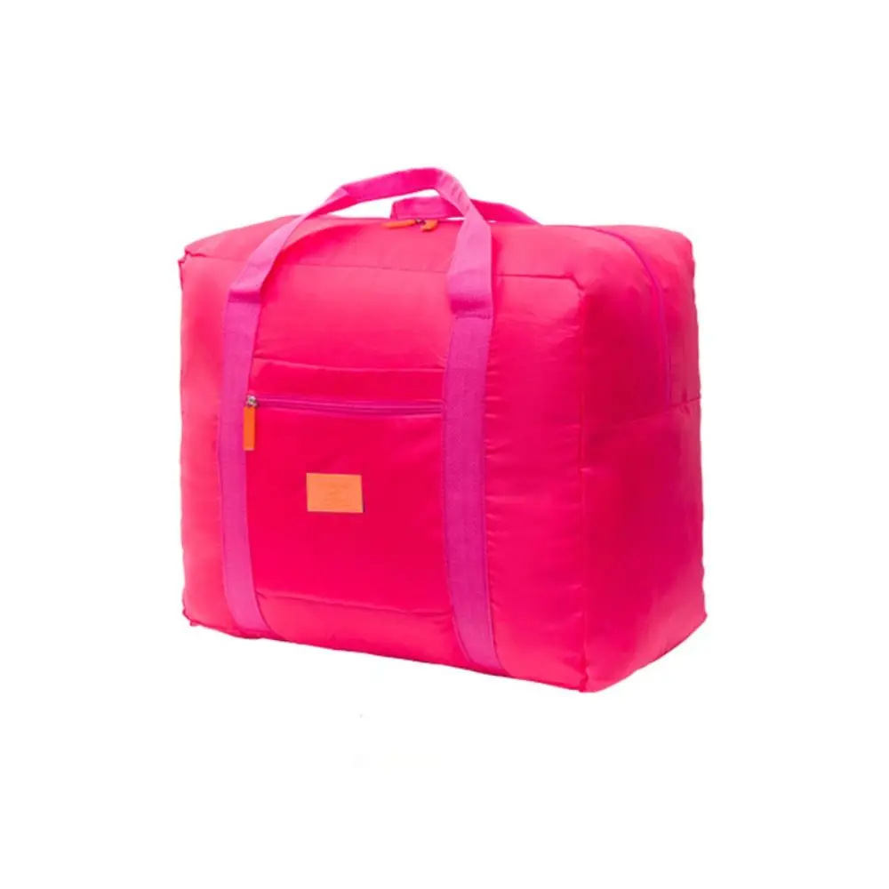 

Portable Nylon Travel Luggage Bag Folding Lightweight Fitness Handbag Large Capacity Hand Grip Clothes Storage Bag