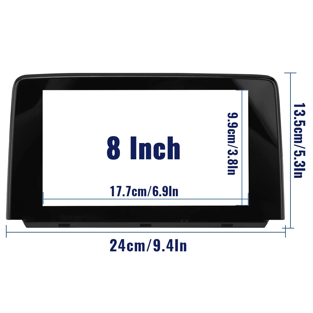 TK49-611J0B TK49-611JA 8 Inch Touch Screen Glass with Frame For Mazda CX9 CX-9 2016-2019 Year Car Radio Navigation