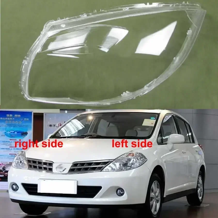 

Налобный фонарь для Nissan Tiida 2008 2009 2010, налобный фонарь, оболочка, абажур, прозрачная затеняющая маска из плексигласа, замена оригинальных линз