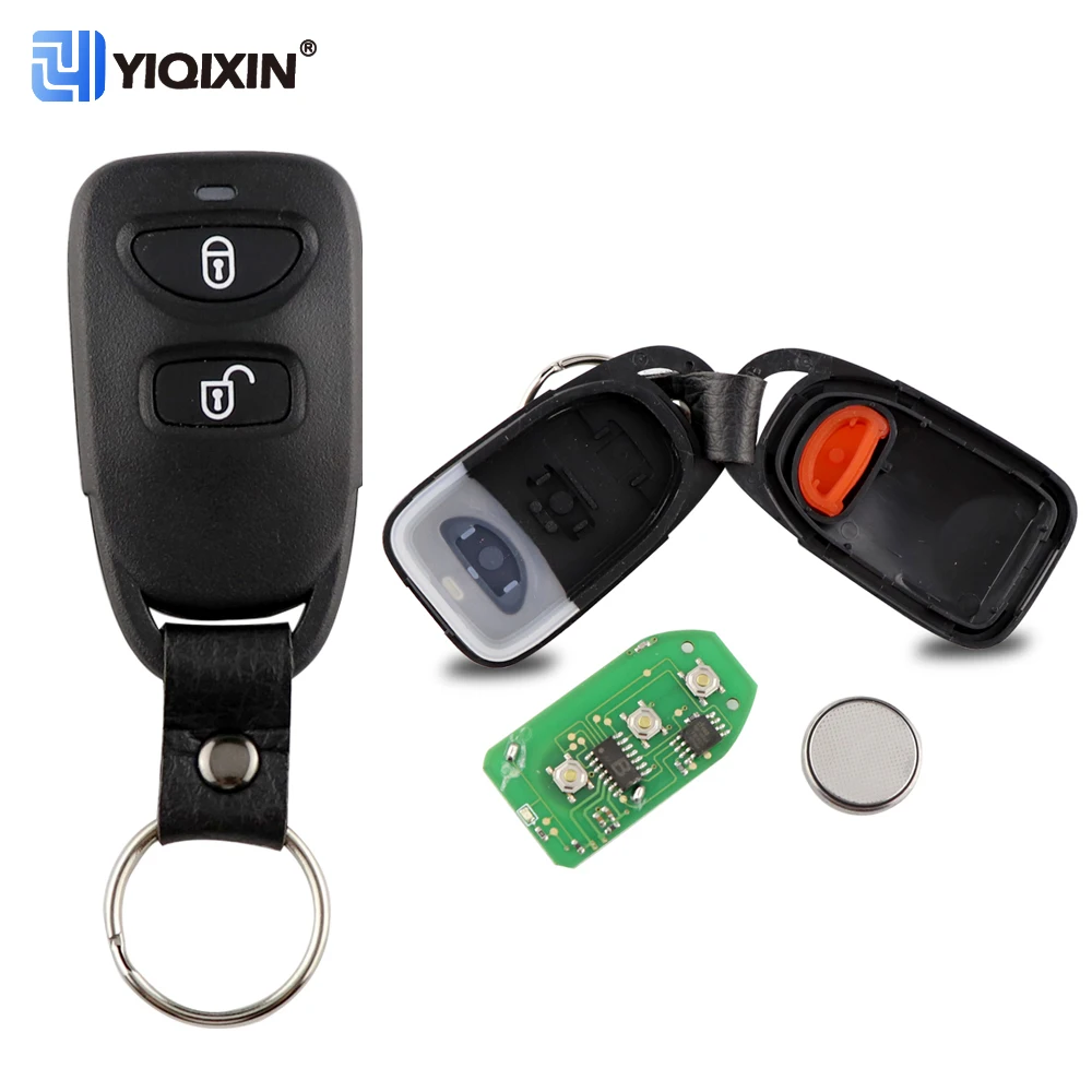 YIQIXN For Hyundai Tucson Santa Fe Elantra Fob FCC ID 954112B20 Smart Fob 3 Button Car Remote Key For Kia Carens 433mhz PCB Ring