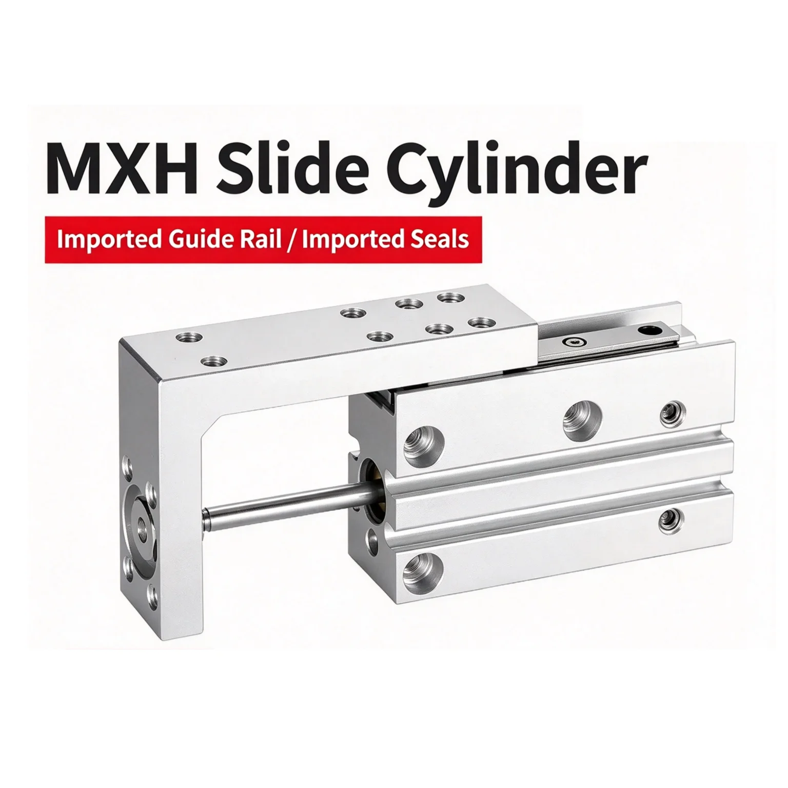 SMC Type Precision Pneumatic Air Linear Side Rail Guide Rod Cylinder MXH Rail Cylinder MXH6 MXH10 MXH16 MXH20