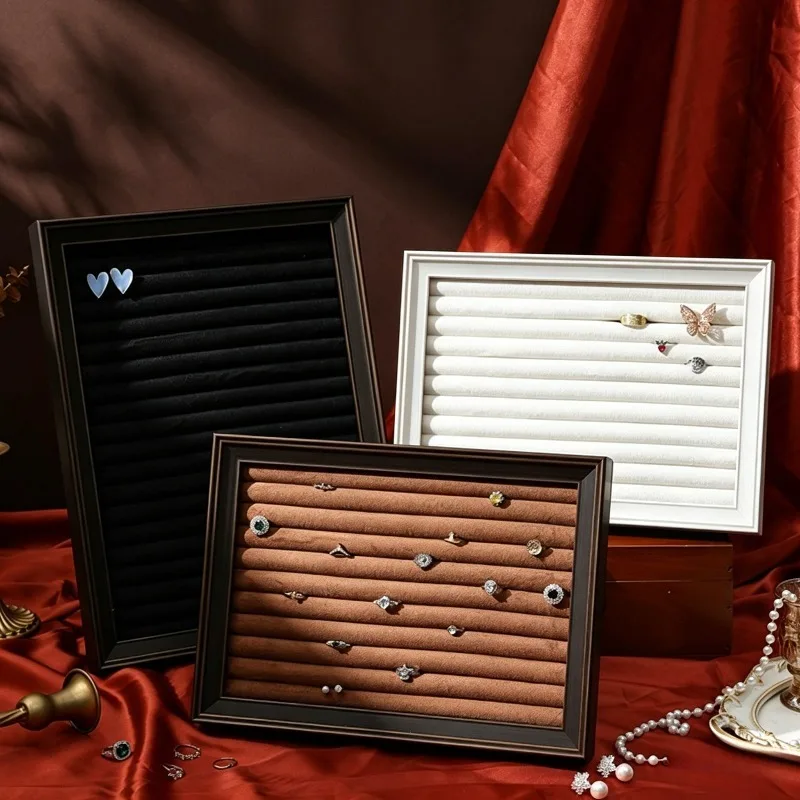 

Vertical Ring Display Stand Counter Earring Displays Holder Luxury Jewelry Storage Packaging Rack Creative Jewelry Displays Tray