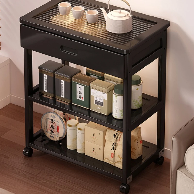 المطبخ غرفة المعيشة خزانة التخزين الحديثة نقل الرف خزانة تخزين خزانة بسيطة الخيزران الأثاث Casiers Et Casiers MHSNJ