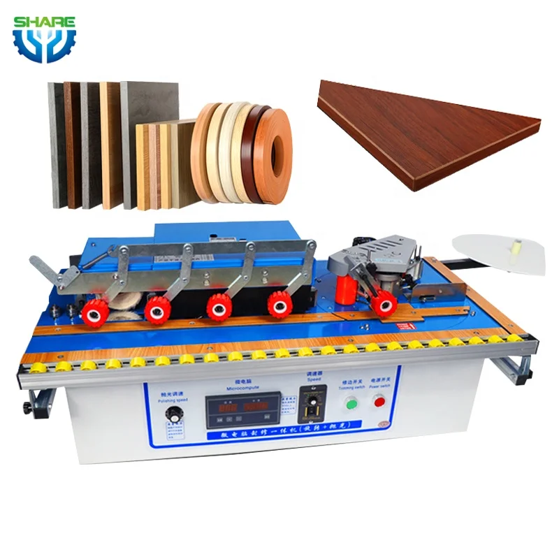 Seamless Edge Banding Machine Wood Small Semi Automatic Pvc Edge Banding Machine