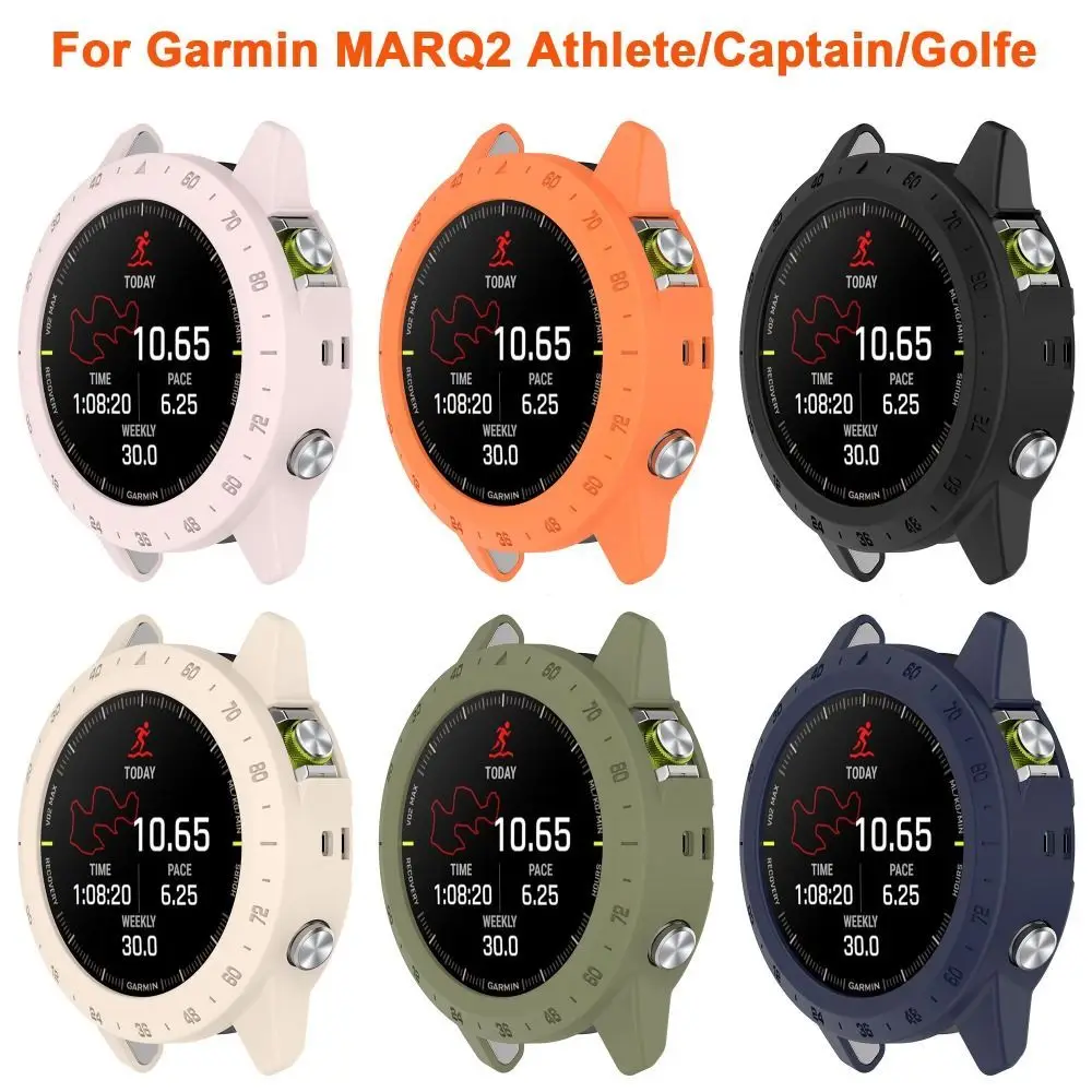 TPU Watch Bezel Frame For Garmin MARQ2 Athlete/Captain/Golfe Bracelet Edge Shell Screen Protectors Cover for Garmin MARQ 2 Case