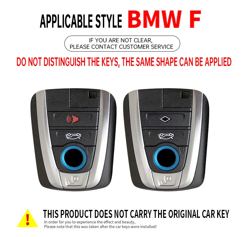 Zinc Alloy Leather Car Smart Remote Key Case Cover for BMW I3 I8 Series Protective Shell Fob CAR interior key bag Accessories