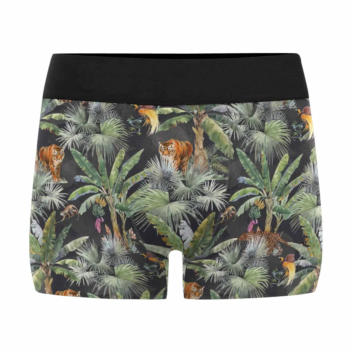 

Palm Trees and Animals Men's Oll-Over Print Boxer Brief, Underwear for Men Boyfriend Husband, Birthday and Valentine's Day gift