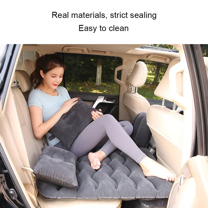 Air inflatable travel mattress bed Universal for back seat Multi Functional sofa pillow outdoor camping mat cushion