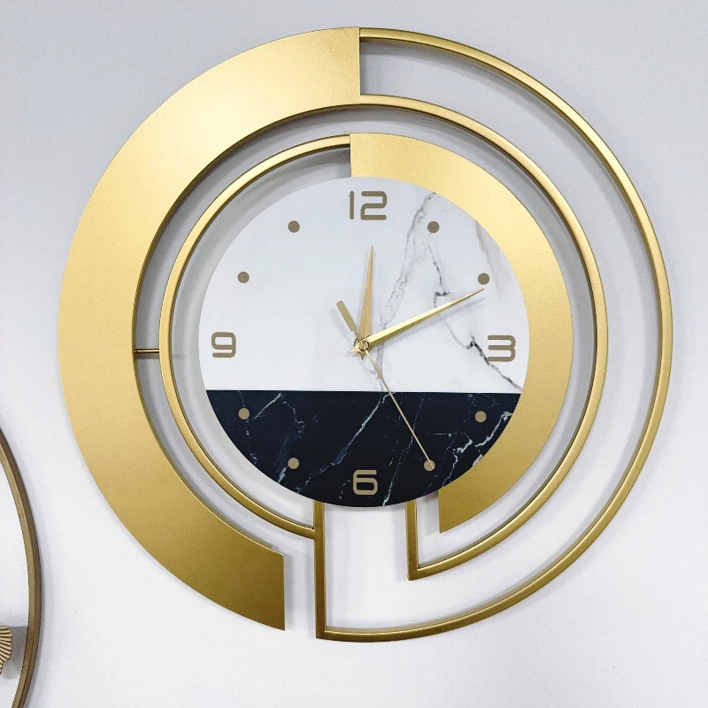*Light Luxury Home and Decoration Household Modern Style Living Room Decor Clocks Art Decorative Fashion Design Silent Wall Cloc