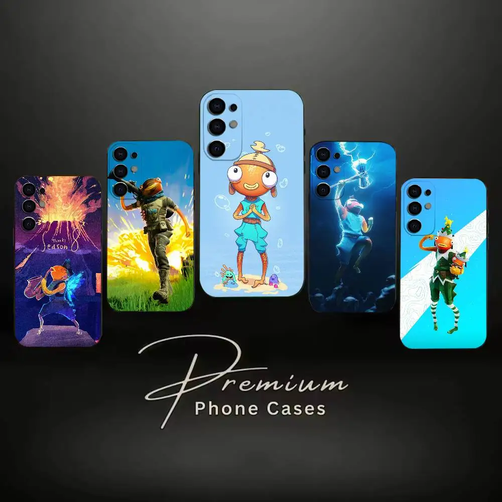 Characters F-Fishstick-es Game  Phone Case Black Soft Case For Samsung S24,S23,S21,S22,S24,S30,S20Ultra Plus