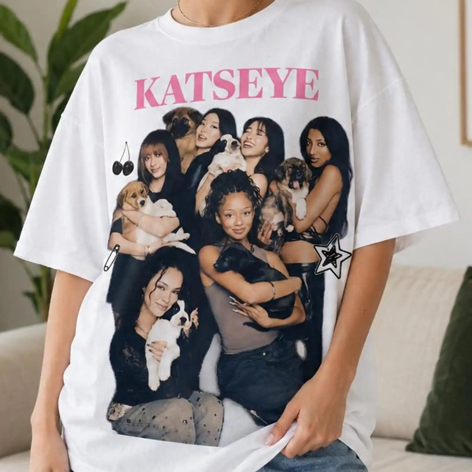 Pop Music Girl Group Katseye Shirt Women's 2026 Wildworld Chaos Tour T-shirts Fashion Katseye T Shirt for Fan Gifts